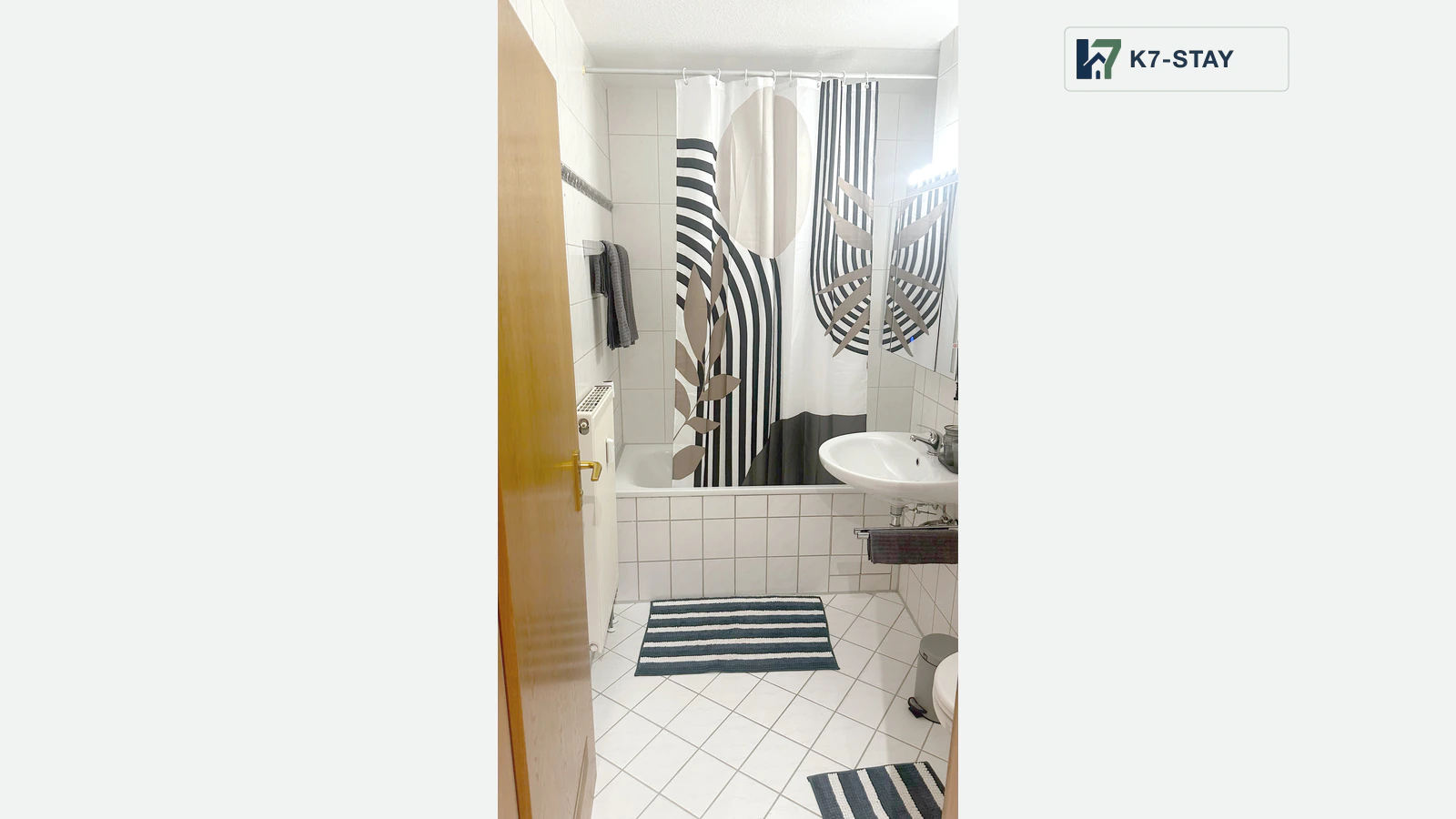 Blick in das Badezimmer